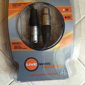 Live Wire EXM5-LW Standard EXM Series XLR Microphone Cable - 5'