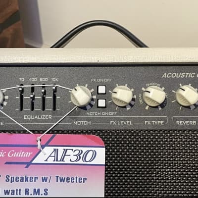 Cort AF30 Acoustic Instrument Amplifier, 30 Watts Tilt-back Design - Cream image 5