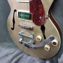 2021 Gretsch G2655T-P90 Streamliner Center Block with Bigsby Two Tone Sahara Metallic/Vintage Mahogany Stain