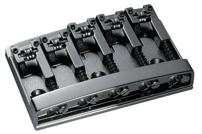 Schaller 5 String Bass Bridge 3D-5 Black Chrome | Reverb Canada