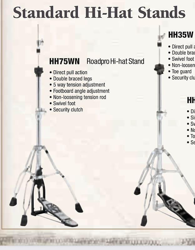 TAMA  HH75 Roadpro ハイハットスタンド Tama HH75 RoadPro HiHat Stand - その他