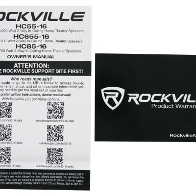 (12) Rockville HC55-16 Black 5.25" 300w In-Ceiling Home Theater Speakers 16 Ohm image 9