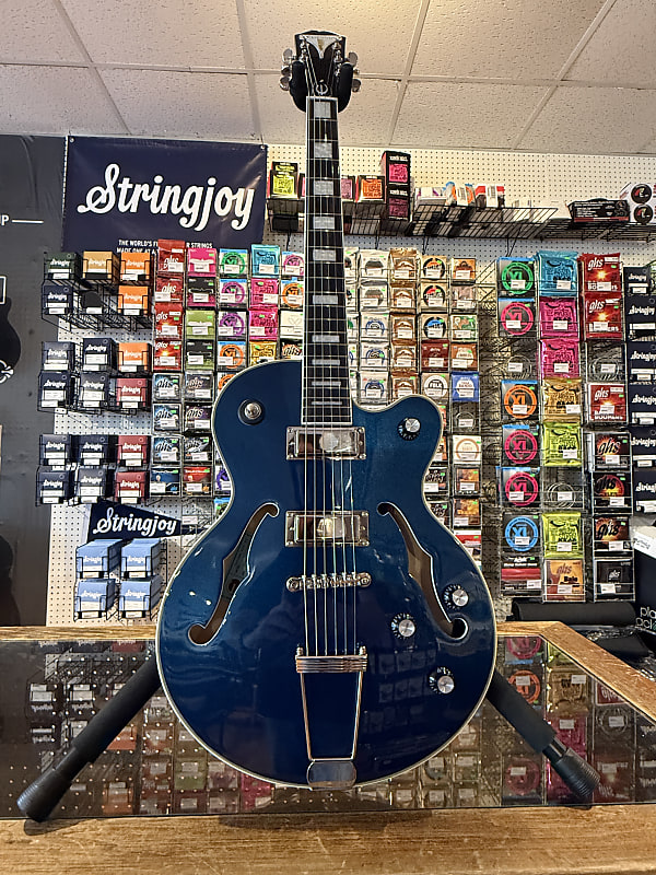 Epiphone uptown katセミアコースティックギター 青 Epiphone Uptown Kat ES - Sapphire Blue Metallic