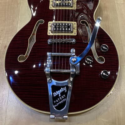 Gretsch G6659TFM Players Edition Broadkaster Jr. Center Block Single-Cut Guitar 2020 Dark Cherry Sta image 10