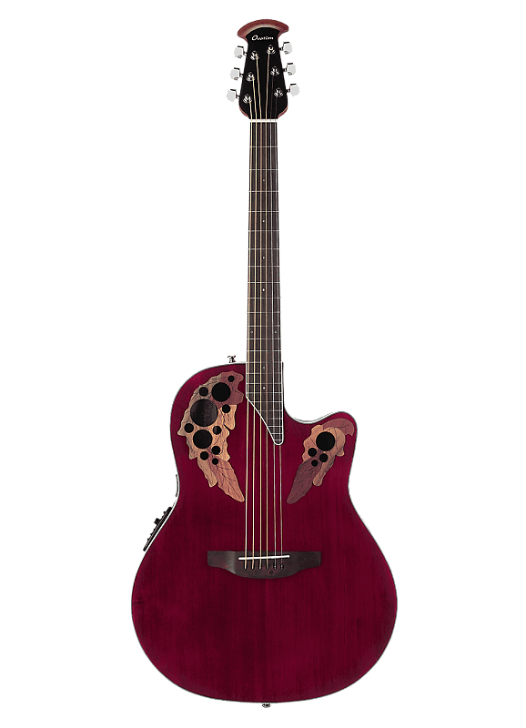 Ovation CE44-RR Celebrity Elite Mid-Depth Lyrachord Body 6-String Acoustic-Electric Guitar w/Gig Bag image 1