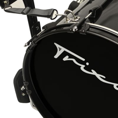 Trixon Field Series Marching Bass Drum 20 by12 Black Polish image 4