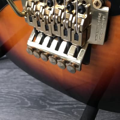 1993 Aria Pro II Strat Sunburst Maple top left handed image 6