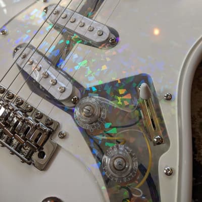 Collar City Guitars Baritone S-Style Electric Guitar White #024 image 2
