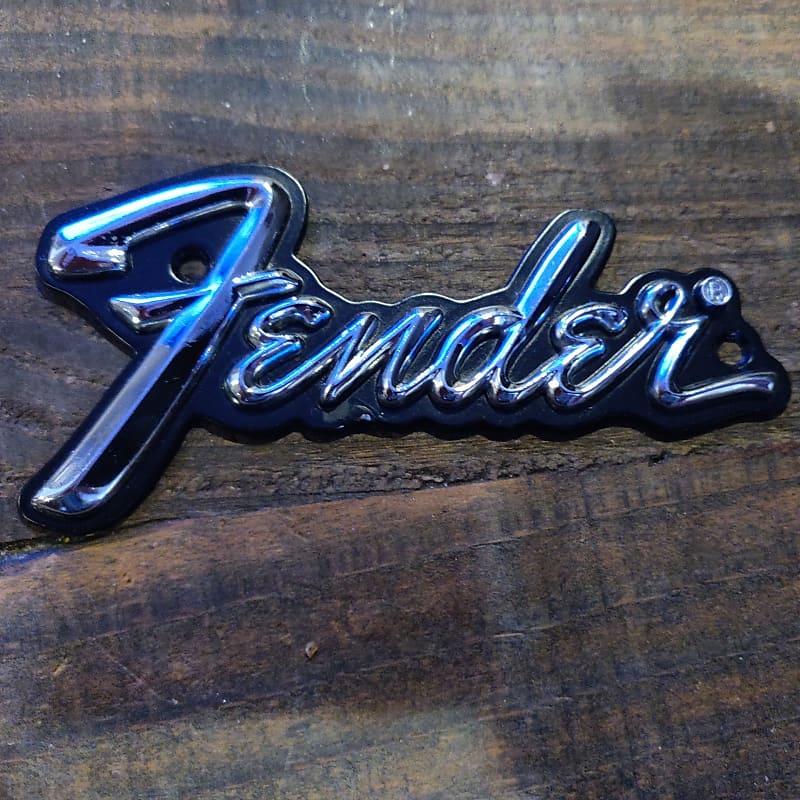 Fender Metal Logo for Amplifier Grill Reverb