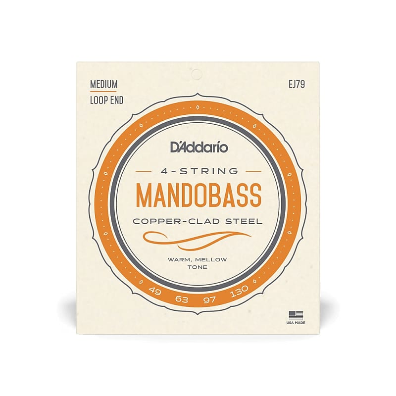 D'Addario EJ79 Copper Mandobass Strings, 49-130 image 1