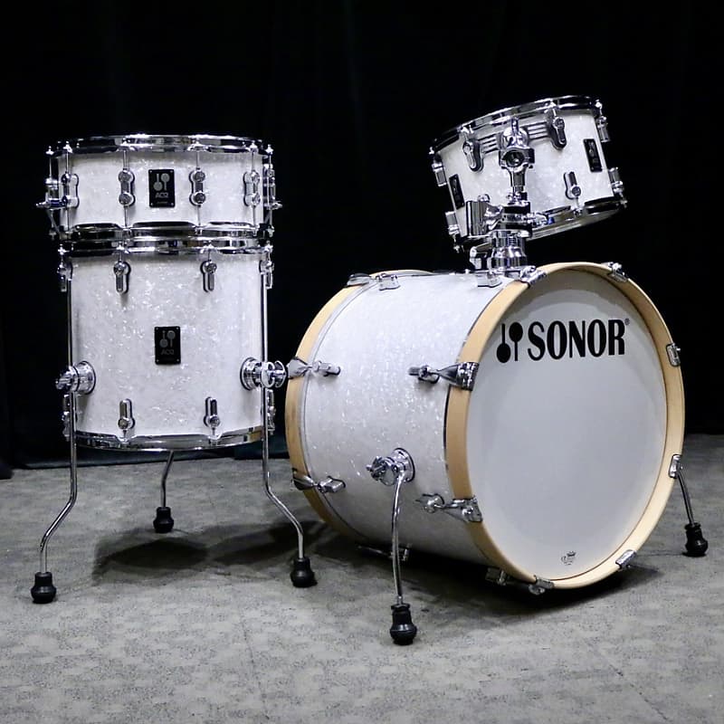 Sonor AQ2 Drum Kit 20-12-14+14in - White Pearl