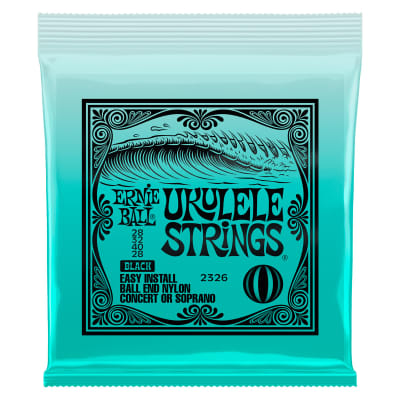 2326 Nylon noir à boule 28-28 Ernie Ball image 1
