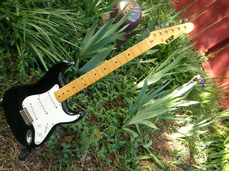 ESP SEV-57 Traditional Stratocaster Early 90s Black w/ Maple neck Very  Clean MAKE OFFER ! Blackie!