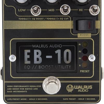 Walrus Audio EB-10 Preamp/EQ/Boost | Reverb