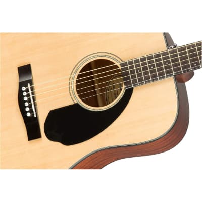 Fender CD-60S Dreadnought Acoustic Guitar, Walnut Fingerboard, Natural image 4