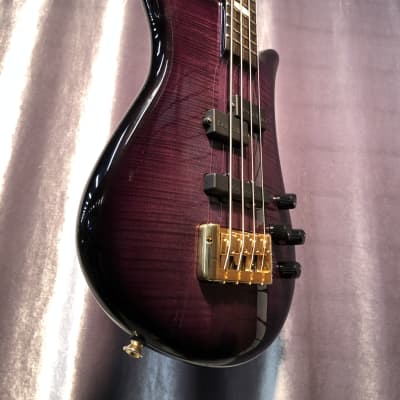 Spector Euro4 LT VFG Electric Bass Guitar Weight Relieved with Gig Bag Violet Fade Gloss image 6