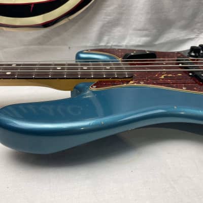 Fender Custom Shop '64 Jazz Bass Relic 4-string J-Bass with COA + Case 2023 - Ocean Turquoise / Rosewood fingerboard image 15