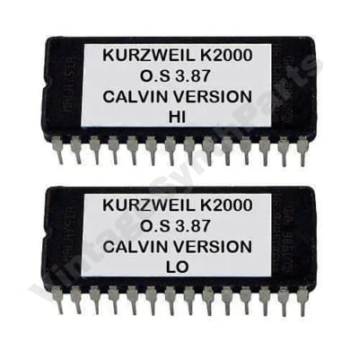 Kurzweil K2000 OS Upgrade v 3.87 Calvin version Latest O.S Eprom Rom Chip Ic