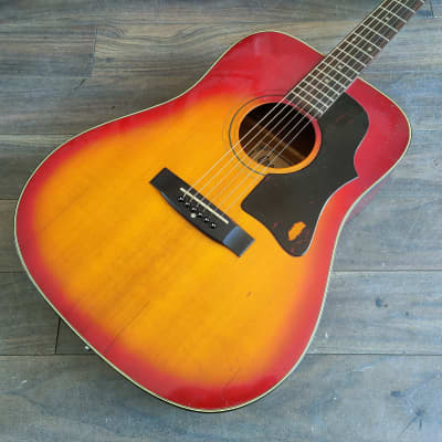 1970's Greco Japan F-180 Acoustic Guitar (Sunburst) | Reverb