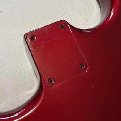 1980's Made in Japan Kramer Focus 2000 Candy Apple Red Guitar Body Floyd Ready image 17