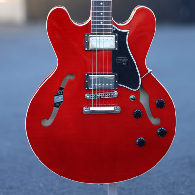 Mint Heritage Standard Series H-535 Semi-Hollow Electric Guitar Trans Cherry image 3
