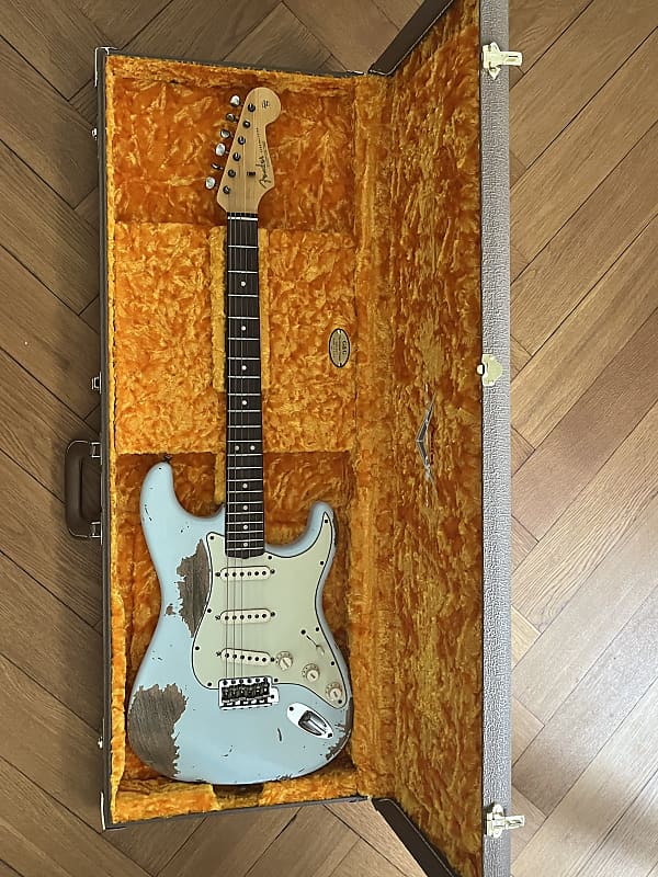 Fender Fender Customshop 63 Stratocaster Relic 2021 - Sonic Blue image 1