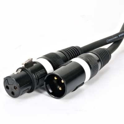 Accu Cable AC3PDMX50 50 Foot 3-Pin Male To 3-Pin Female DMX Lighting Cable ADJ image 2
