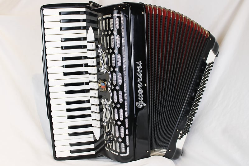 5267 - Black Guerrini Superior Piano Accordion LMMH 41 120