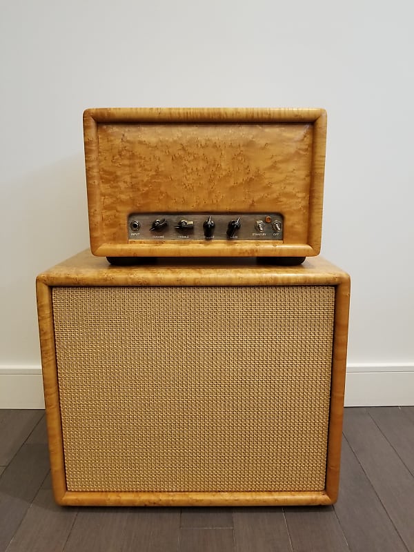 Alessandro English with BG/S/R upgrades Curly Maple Head with Matching Speaker image 1