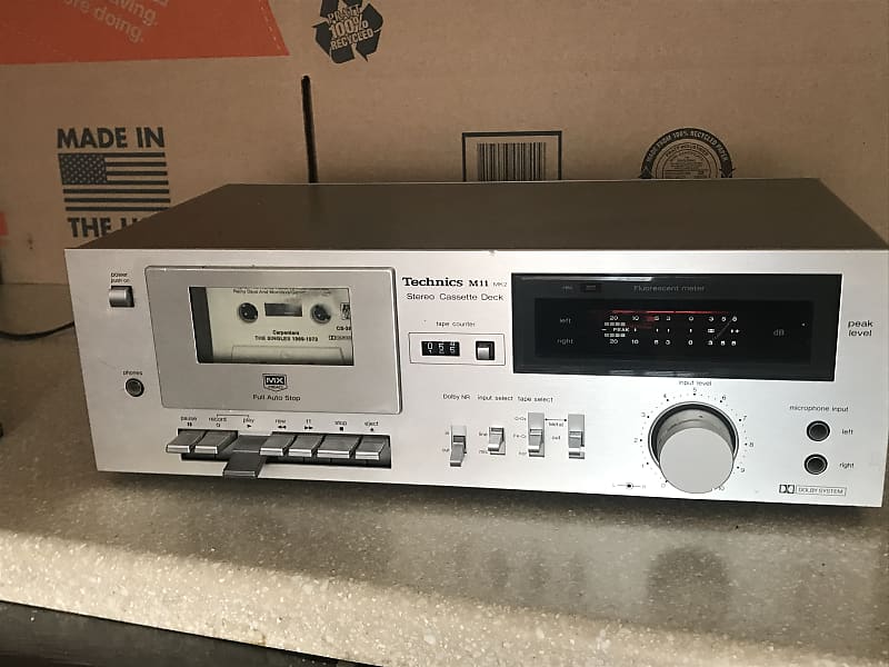 Technics RS-M11 Mkii Stereo Cassette Deck 1970 Silver Face | Reverb