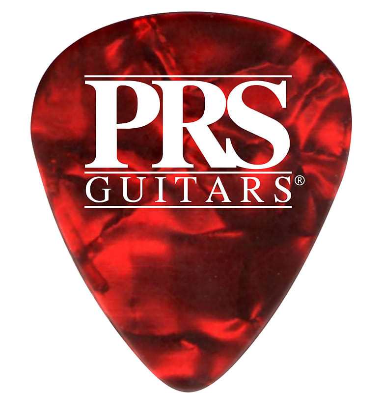Paul Reed Smith PRS Red Tortoise Celluloid Guitar Picks (12) – Medium