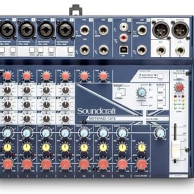 Soundcraft Notepad12-FX - 12-channel mixer with built in USB interface image 1