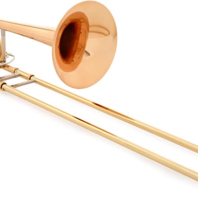 Yamaha YSL-448G Intermediate Trombone - F-Attachment - Clear Lacquer - Gold Brass Bell image 1