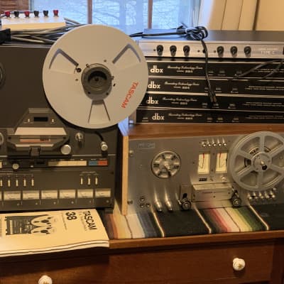 Fostex A8 - 8 track 15 IPS reel-to-reel tape recorder (tape and