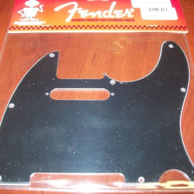 Fender Standard Tele Pickguard, 8 Holes, 3-Ply - BLACK, 099-1356-000