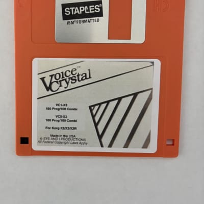 Korg X2/X3/X3R Voice Crystal Collection Disk