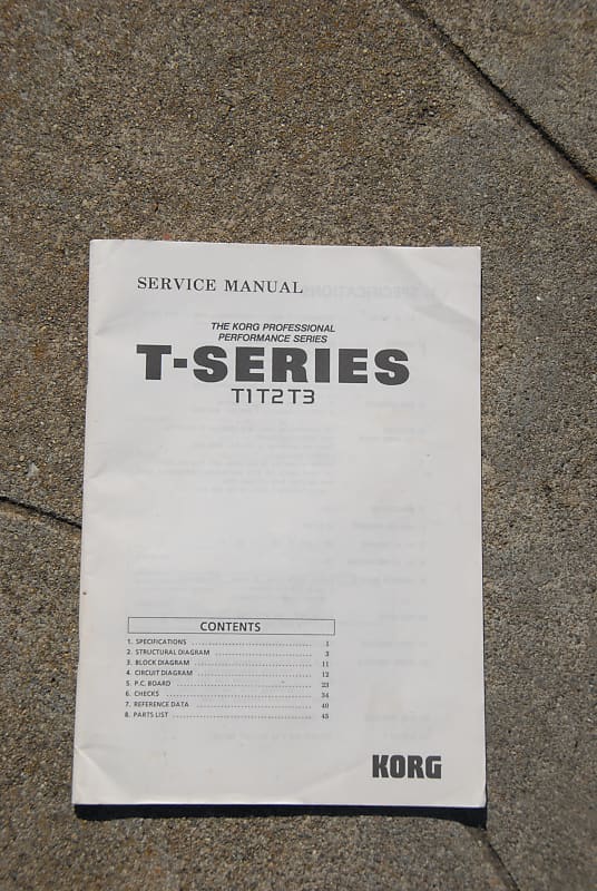 Korg T3 T2 T1  service manual  1990s image 1