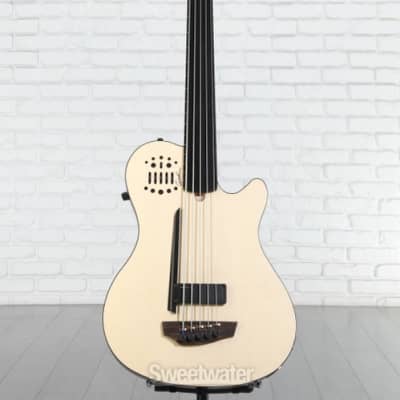 Godin A5 Ultra Semi-Acoustic Fretless 5-String Bass Natural | Reverb