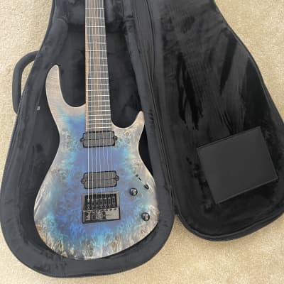 Kiesel A2 Burl 7 Evertune Reverse Cali Burst swamp ash | Reverb