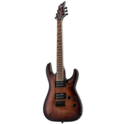 ESP LTD H-200FM Dark Brown Sunburst Electric Guitar for sale