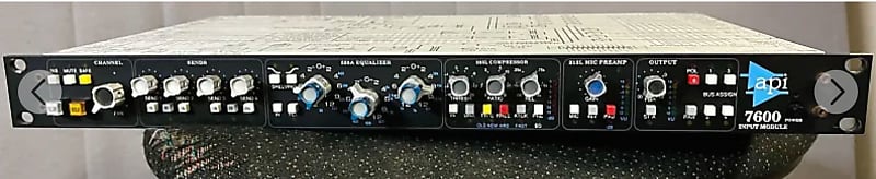 API 7600 Input Module Mic Pre / EQ / Compressor 2000s - Black image 1