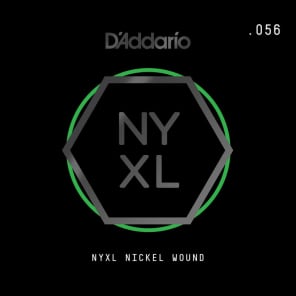 D'Addario NYXL Nickel Wound Electric Guitar Single String .056