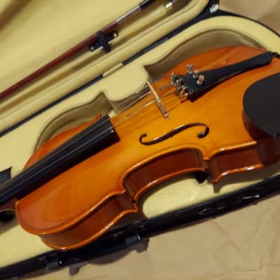 Rothenburg Stradivarius Copy Sized 4/4 violin, Germany, Vintage, with case & bow image 4
