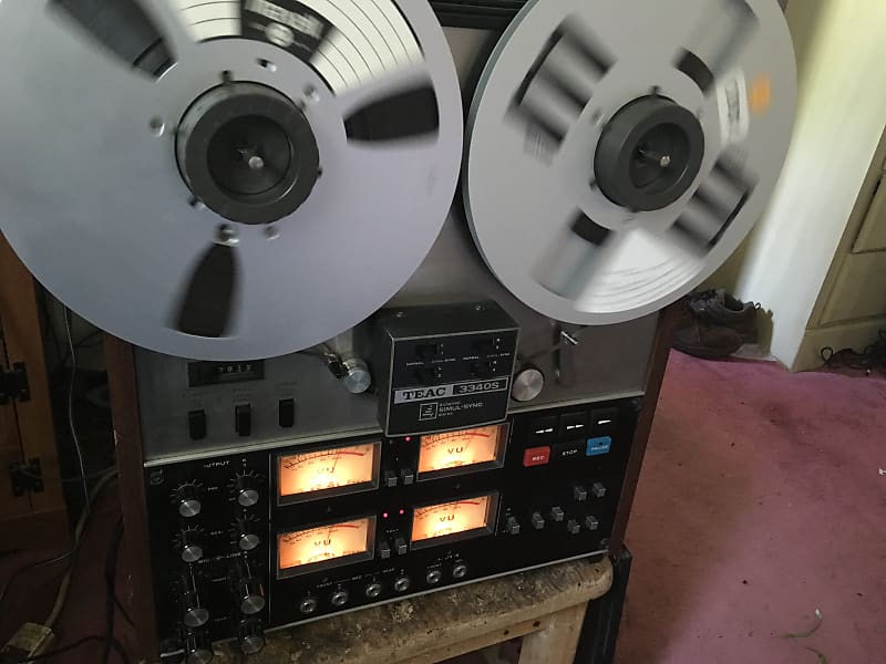TEAC 3340S 10.5 inch 4 track reel to reel 1/4 inch Tape Quad