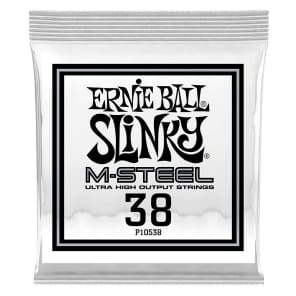 Ernie Ball P10538 .038 M-Steel Wound Electric Guitar Strings (6-Pack)