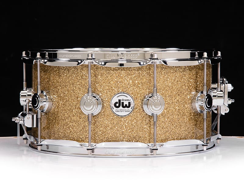 DW Collector's Series 6.5x14 333 Maple Snare - Gold Glass - Chrome HW image 1