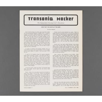 Transoniq Hacker Ensoniq User's Newsletter Issue #11