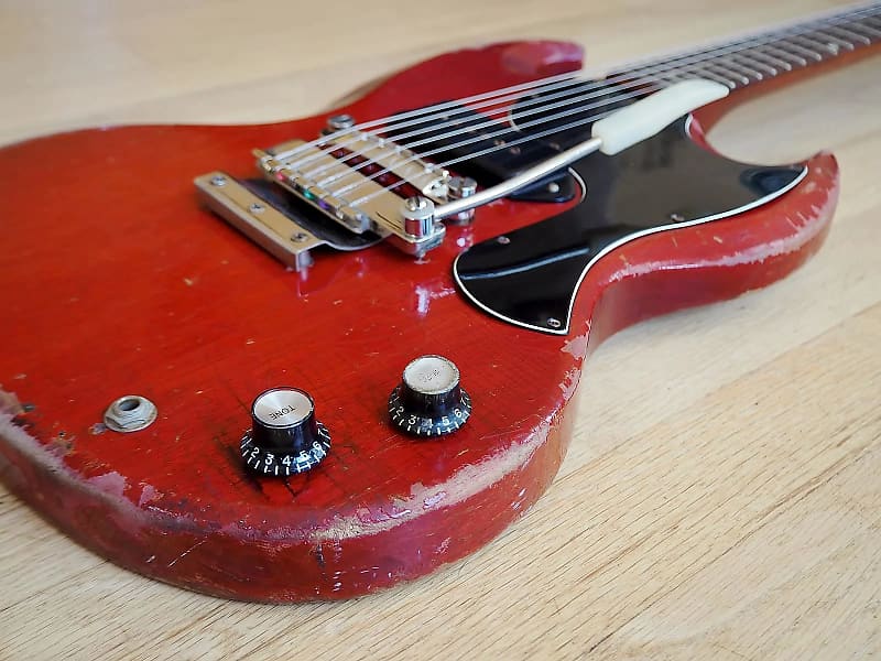 Hard Aged ‘65 SG replica Vibrola-unit Gibson Custom Shop 1964 SG Standard Reissue 