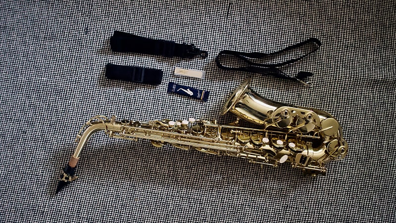 Tenor Saxophone by Gear4music, Gold at Gear4music
