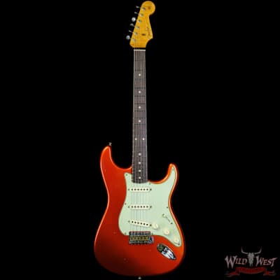 Fender Custom Shop Limited Edition 1959 59' Special Stratocaster Flame Maple Neck Journeyman Relic Super Faded Candy Apple Red image 3
